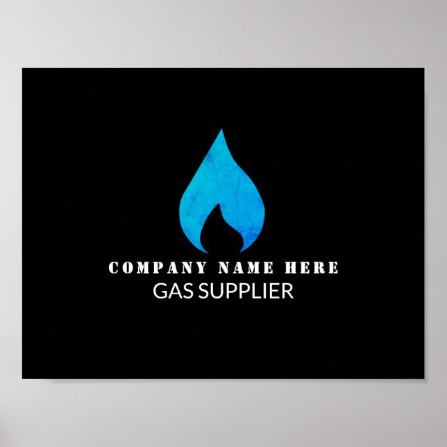 Blue Flame, Gas Engineer & Supplier Poster (Front)