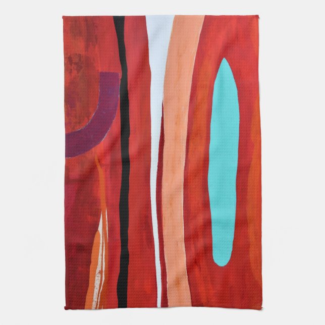 Blue Flame Kitchen Towel (Vertical)