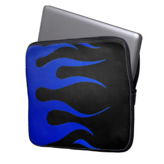 Blue Flames Neoprene Laptop Sleeve
