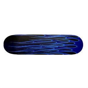 Blue Flames Skateboard