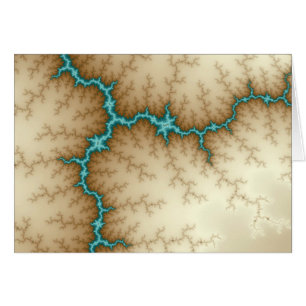 Blue Flash - Fractal Card