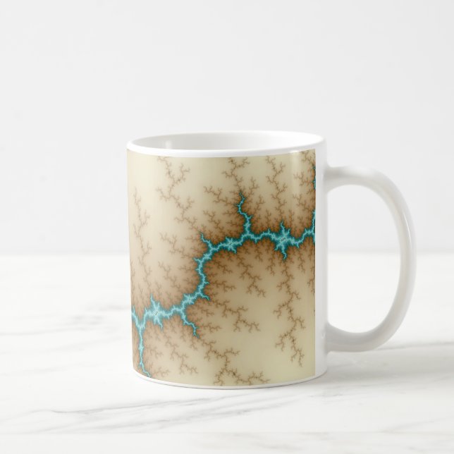 Blue Flash - Fractal Mug (Right)