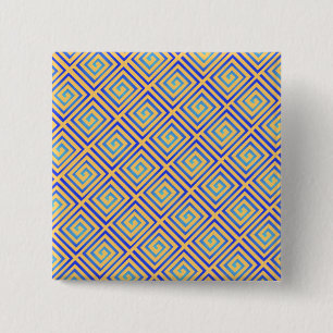 blue flashes 2 inch square button