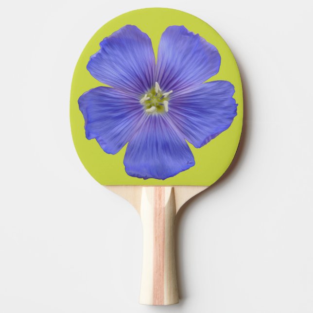 Blue Flax #1 Ping Pong Paddle (Front)