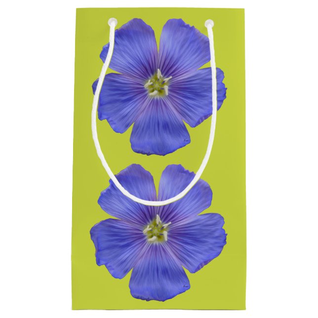 Blue Flax #1 Small Gift Bag (Front)