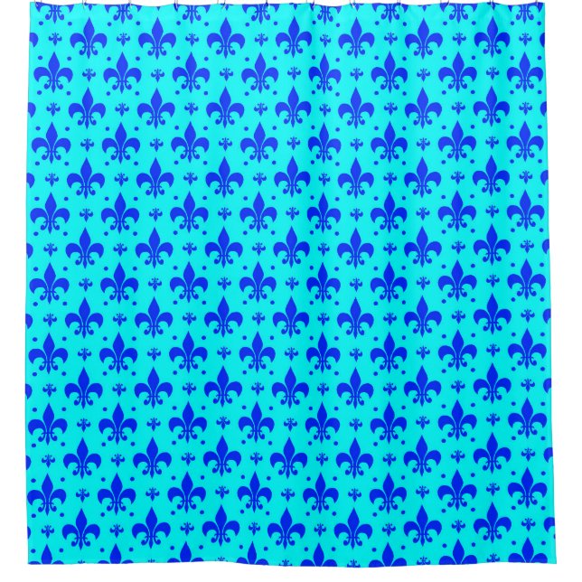 Blue Fleur-de-lis Pattern Design  (Front)