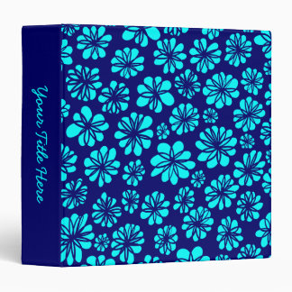 Blue Floral (1.5in) Binder