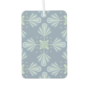 Blue Floral Abstract Pattern Air Freshener
