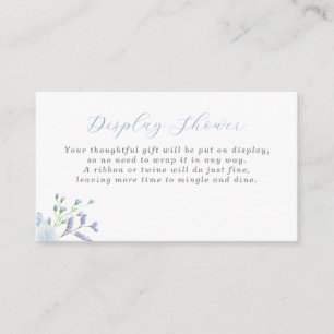 Blue Floral Baby Shower Display Shower Enclosure C