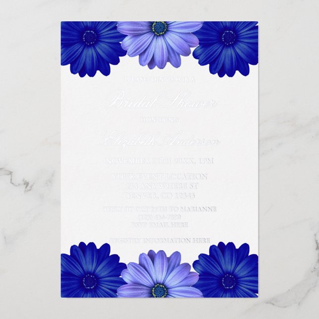 Blue Floral Bridal Shower (Front)