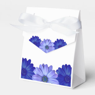 Blue Floral Bridal Shower Favor Box