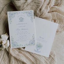 Blue Floral Bridal Tea Party