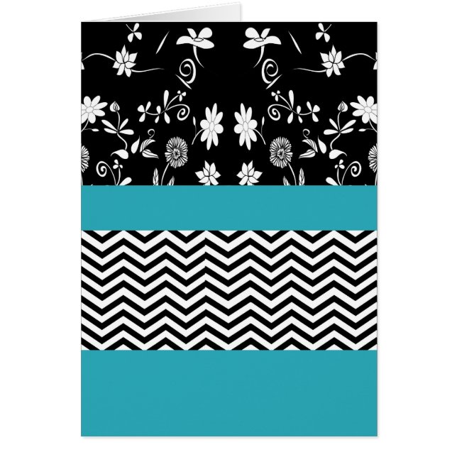 blue floral chevron (Front)