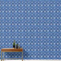 Blue Floral Chinoiserie Pattern