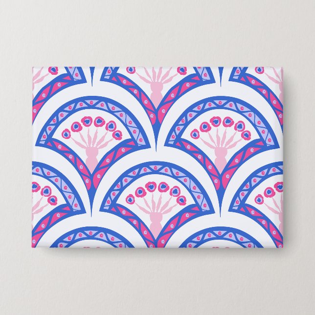 blue floral damask pattern  (Front)