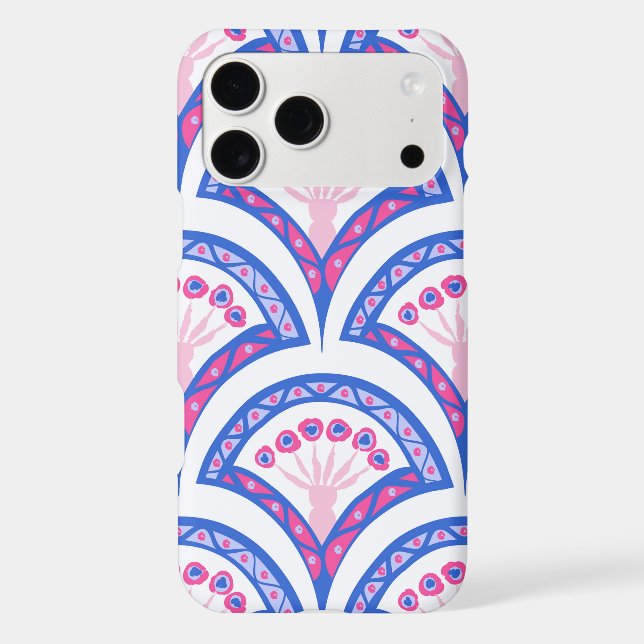 blue floral damask pattern  (Back)