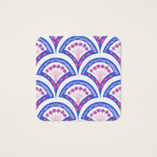 blue floral damask pattern 