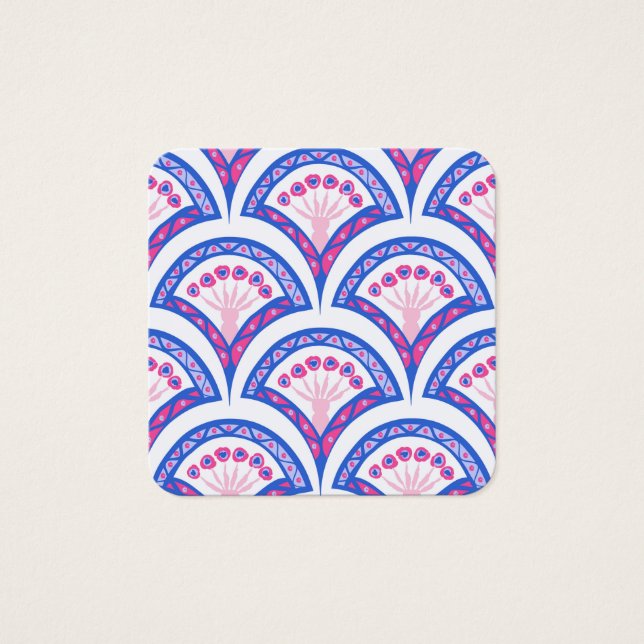 blue floral damask pattern  (Front)