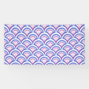 blue floral damask pattern  banner