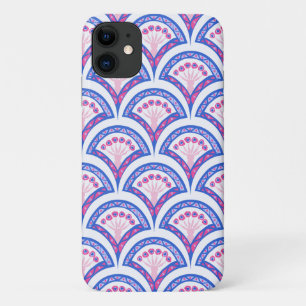 blue floral damask pattern iPhone 11 case