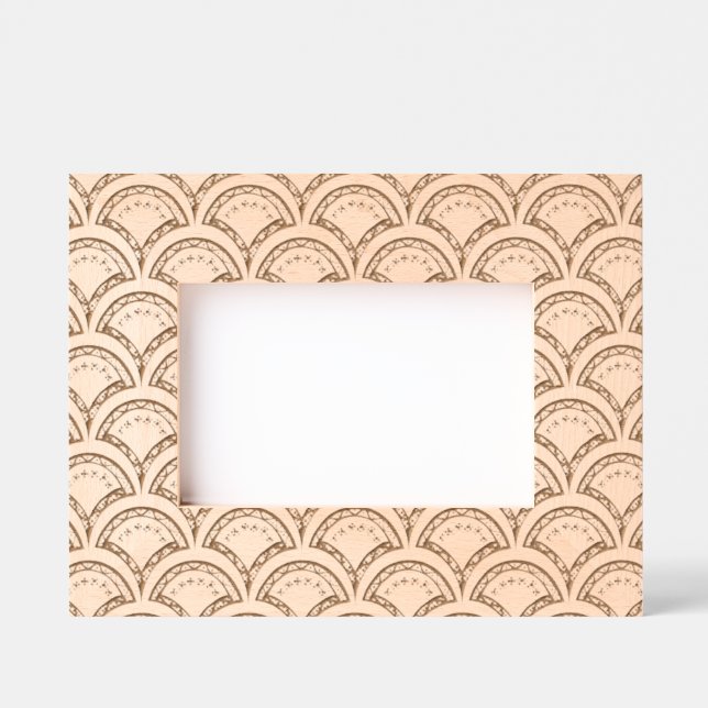 blue floral damask pattern  etched frames (Front)