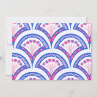 blue floral damask pattern 