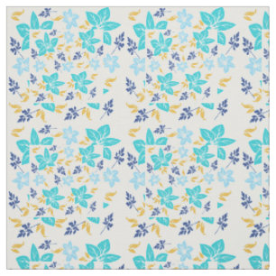 Blue Floral Fabric