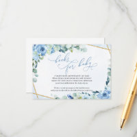 Blue Floral Gold Geometric Boho Books For Baby