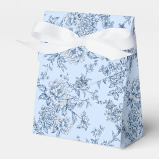Blue Floral Japanese Favor Box