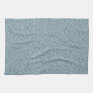 Blue Floral Kitchen Towel