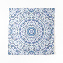 Blue Floral Mandala