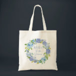 Blue Floral Mother of the Groom Tote Bag Gift<br><div class="desc">Blue Floral Mother of the Groom Tote Bag Gift | Blue Watercolor Flowers</div>