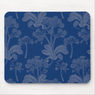 Blue Floral Mousepad
