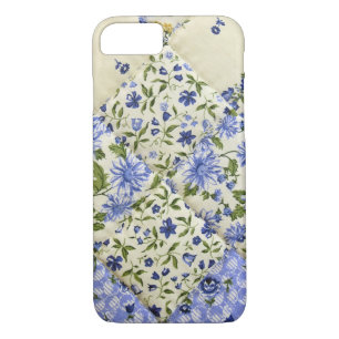 Blue Floral Patchwork Quilt Case-Mate iPhone Case