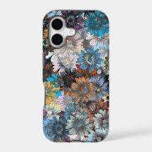 Blue floral patten