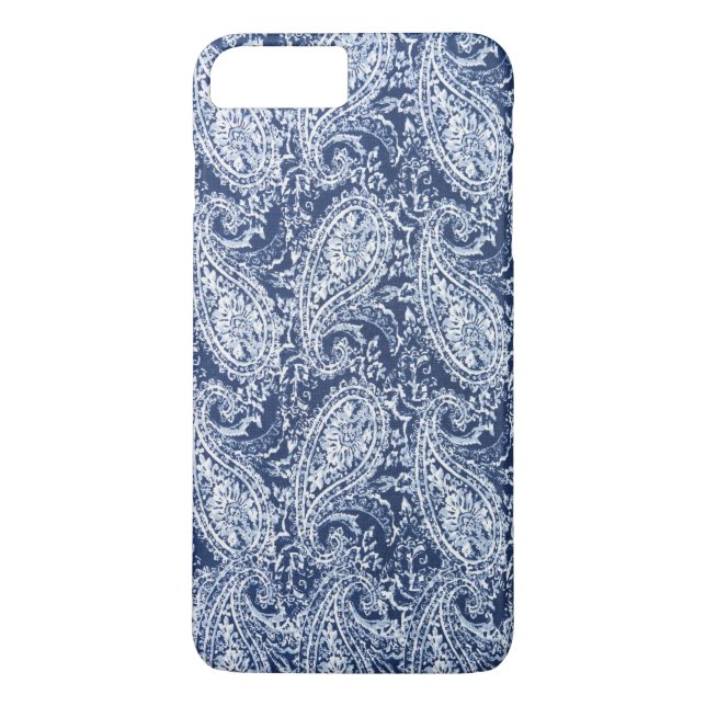 Blue floral pattern Case-Mate iPhone case (Back)