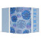 Blue Floral Recipe Binder