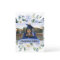 Blue Floral Rose Graduation Party Announcement 