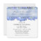 Blue Floral Square Rehearsal Dinner Invitation