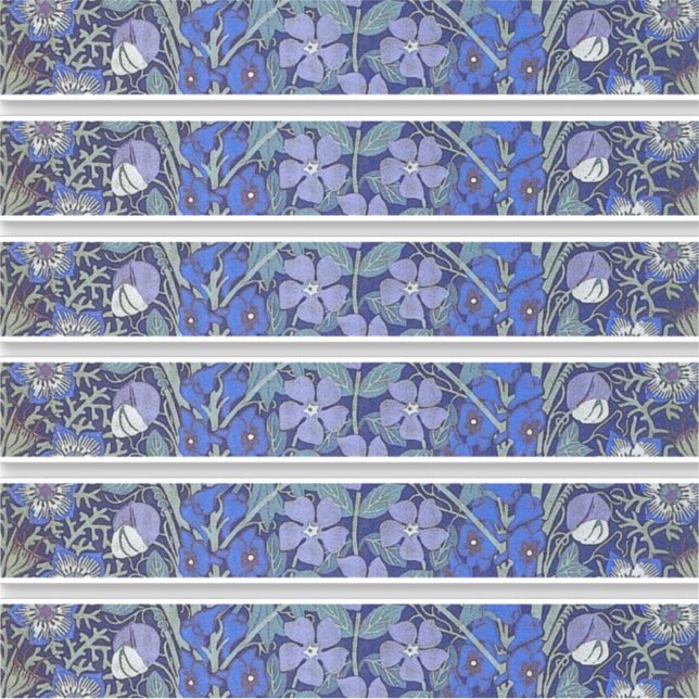 Blue floral sticker (Front)