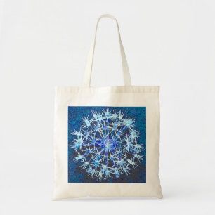 Blue Floral Tote Bag