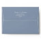 blue floral wedding envelope