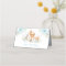 Blue Floral Woodland Forest Animals Shower
