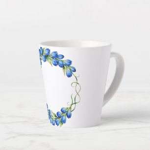Blue Floral Wreath Mug