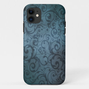 Blue Flourish iPhone 11 Case