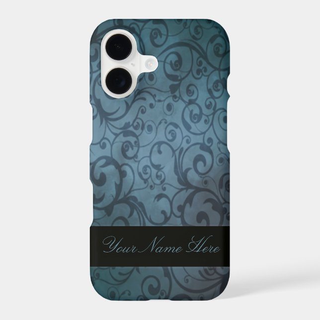 Blue Flourish Personalized (Back)