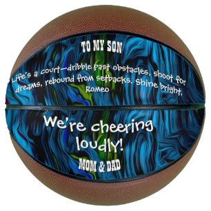 Blue Flow Gift Basketball