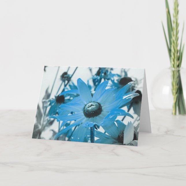 Blue Flower Card (Front)