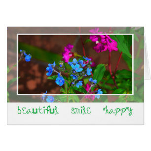 Blue flower-Card