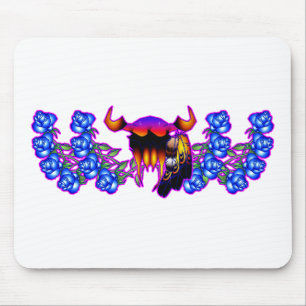 Blue Flower Dreams Mouse Pad